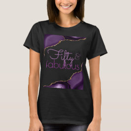 50歳にして素晴らしいパープルアゲート Tシャツ