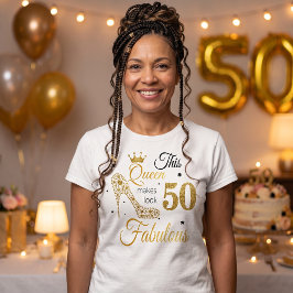 50歳にして華麗なるゴールドラメ Tシャツ