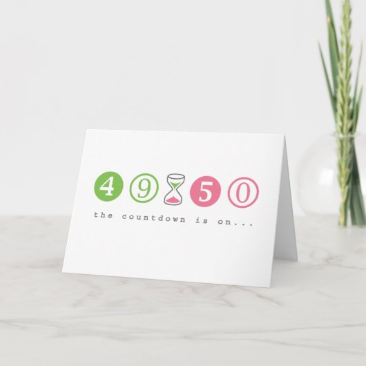 50歳になる カード (正面)