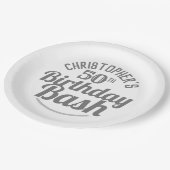 50歳のお祝い誕生日紙プレート ペーパープレート (アングル)