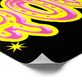 50歳のオールドロック！（ピンク）ポスタープリント ポスター (角)