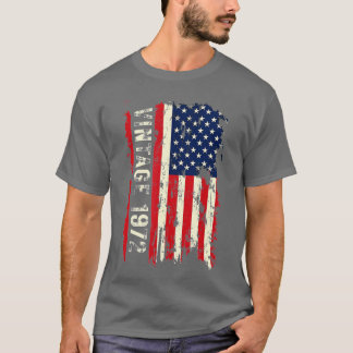 50歳のギフトヴィンテージ1972アメリカ国旗50日 Tシャツ