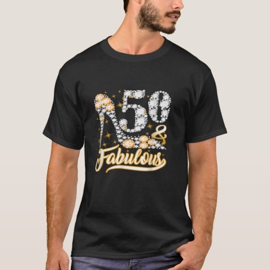 50歳のギフト50素晴らしい50誕生日ディアモ Tシャツ (正面)