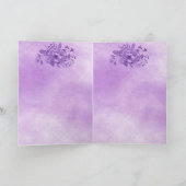 50歳のスミレの花 カード (内部)