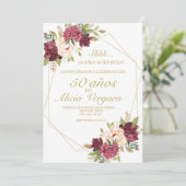 50歳のタジェタ・デ・アントンシオ・プラナ 案内状 (スタンド正面)