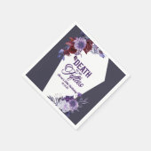 50歳のフローラ60歳の誕生日パーティーで死ぬ スタンダードカクテルナプキン (角)