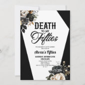 50歳のフローラ60歳の誕生日パーティーで死ぬ 招待状 (正面)