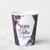 50歳のフローラ60歳の誕生日パーティーで死ぬ 紙コップ (正面)