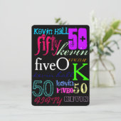 50歳のブラックへのグラフィティ 招待状 (スタンド正面)