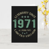 50歳のベイディレジェンド50th誕生日 カード (黄色い花)