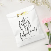 50歳のミニマリスト50th誕生日パーティー フェイバーバッグ (封をした状態)