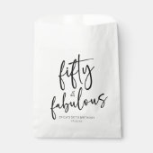 50歳のミニマリスト50th誕生日パーティー フェイバーバッグ (正面)