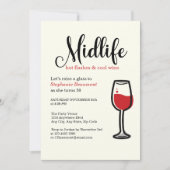 50歳のユーモアたっぷりの更年期のホットフラッシュ誕生日 招待状 (正面)