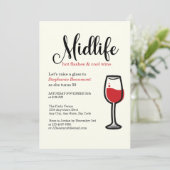 50歳のユーモアたっぷりの更年期のホットフラッシュ誕生日 招待状 (スタンド正面)