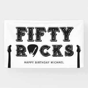 50歳のロックな誕生日パーティー 横断幕