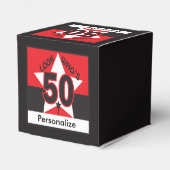 50歳の人を見る | 50誕生日 フェイバーボックス (裏面サイド)