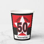 50歳の人を見る | 50誕生日 紙コップ (裏面)