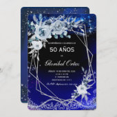 50歳の女性の招待状 招待状 (正面/裏面)