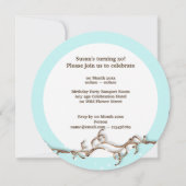 50歳の女性の誕生日 | 国の蝶 招待状 (裏面)