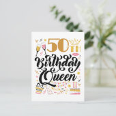 50歳の女王様 ポストカード (スタンド正面)