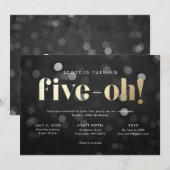 50歳の招待状 フィフティー 招待状 (正面/裏面)