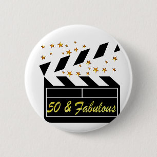 50歳の映画スター 缶バッジ
