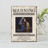 50歳の楽しいレトロなヴィンテージ フィフティ アンド ファビュラス 誕生日 招待状 (スタンド正面)