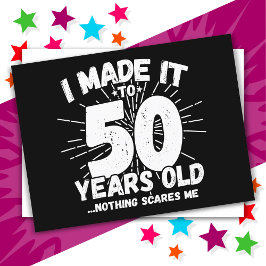 50歳の皮肉なミーム 面白い50歳の誕生日 ポストカード