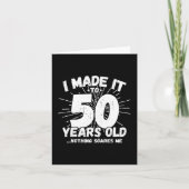 50歳の皮肉ミームおもしろい50誕生日 カード (正面)