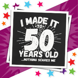 50歳の皮肉ミームおもしろい50誕生日 スタンダードカクテルナプキン