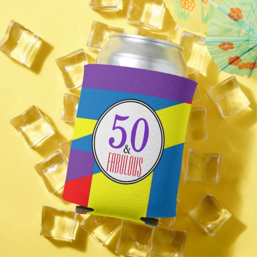 50歳の華やかなマイルストーンお祝い 缶クーラー (インサイチュ 夏)