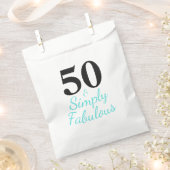 50歳の華やかな誕生日 フェイバーバッグ (クリップ留めされた状態)