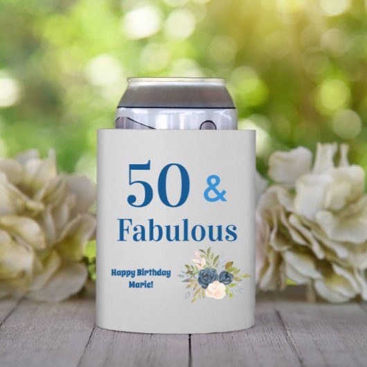 50歳の華やかな誕生日 缶クーラー