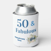 50歳の華やかな誕生日 缶クーラー (缶正面)