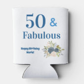 50歳の華やかな誕生日 缶クーラー (裏面)