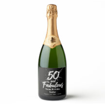 50歳の華やか誕生日を祝うモダンなカスタムデザイン