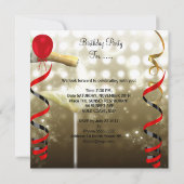 50歳の華麗な女性の誕生日パーティー 招待状 (裏面)