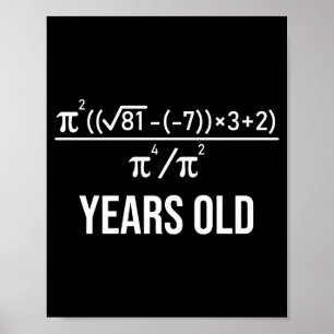 50歳の計算式 50歳の誕生日おもしろ数学 ポスター
