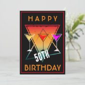 50歳の誕生日おめでとうございます 招待状 (スタンド正面)