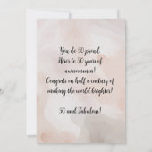 50歳の誕生日おめでとうカード 招待状 (裏面)