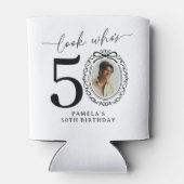 50歳の誕生日おめでとうフォトパーソナライズドデザイン 缶クーラー (裏面)