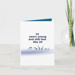 50歳の誕生日おめでとう折り紙カード カード