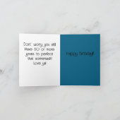 50歳の誕生日おめでとう折り紙カード カード (内部)