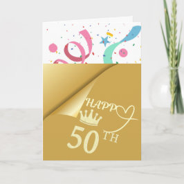50歳の誕生日おめでとう カード