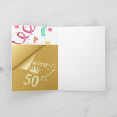50歳の誕生日おめでとう カード (内部)