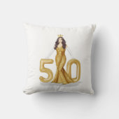 50歳の誕生日おめでとう クッション (正面)