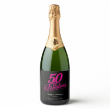 50歳の誕生日おめでとう シックなピンクのスクリプト