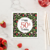 50歳の誕生日おめでとう スタンダードカクテルナプキン (インサイチュ)