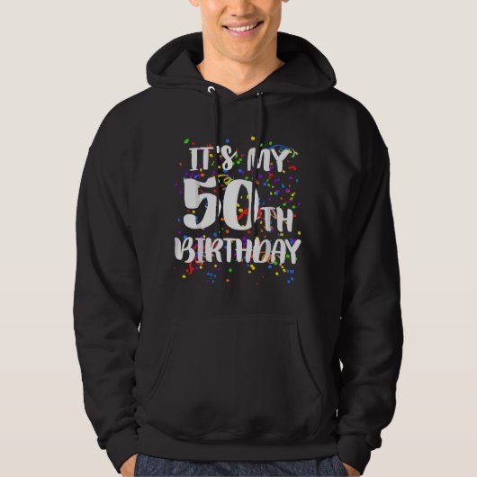 50歳の誕生日おめでとう バースデー ジョークTシャツ パーカ (正面)