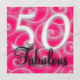 50歳の誕生日おめでとう！パーティーの招待状をカスタマイズしよう 招待状